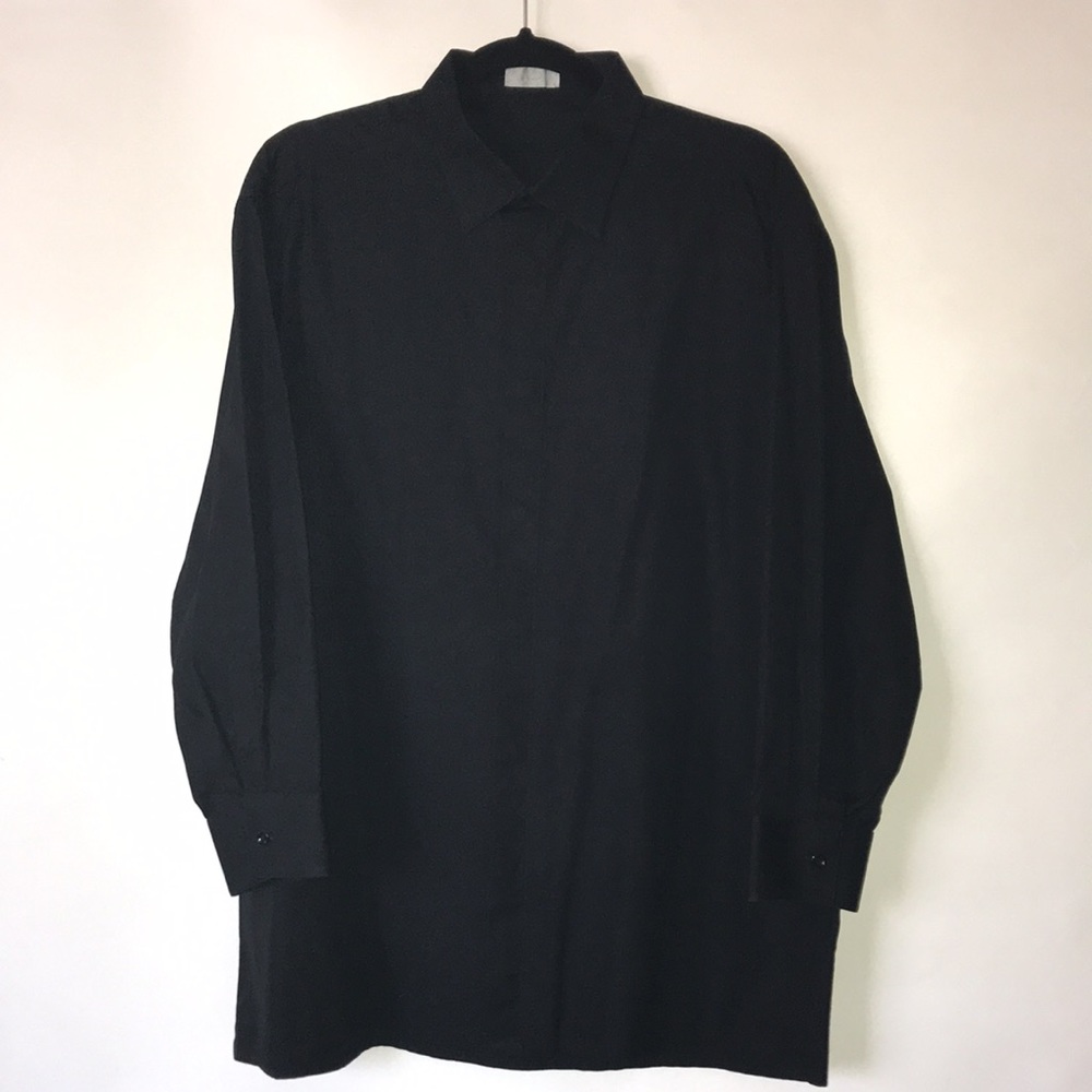 DIOR Black Cotton Blouse Size 44 - US 12